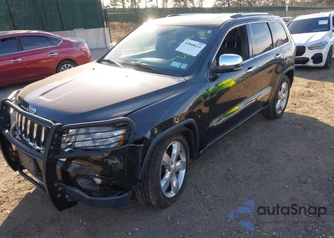 2013 Jeep Grand Cherokee Overland z USA, uszkodzony, nr VIN 1C4RJFCG7DC522421